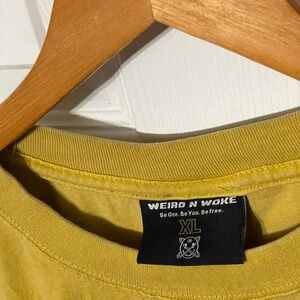 Weird N Woke Yellow T-Shirt XL